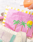 Palm Tree Sand-Proof Beach Pouch