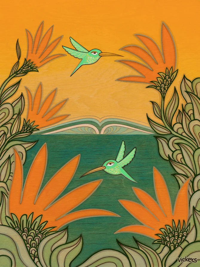 Hummingbirds and Wave