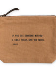 If You See Someone Without A Smile Canvas Zip Bag
