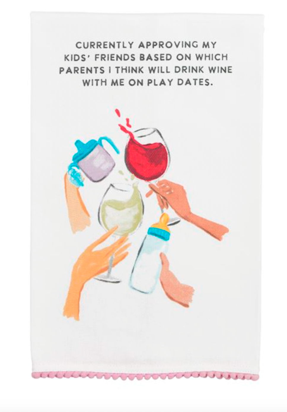 Wine Funny Mom Towel