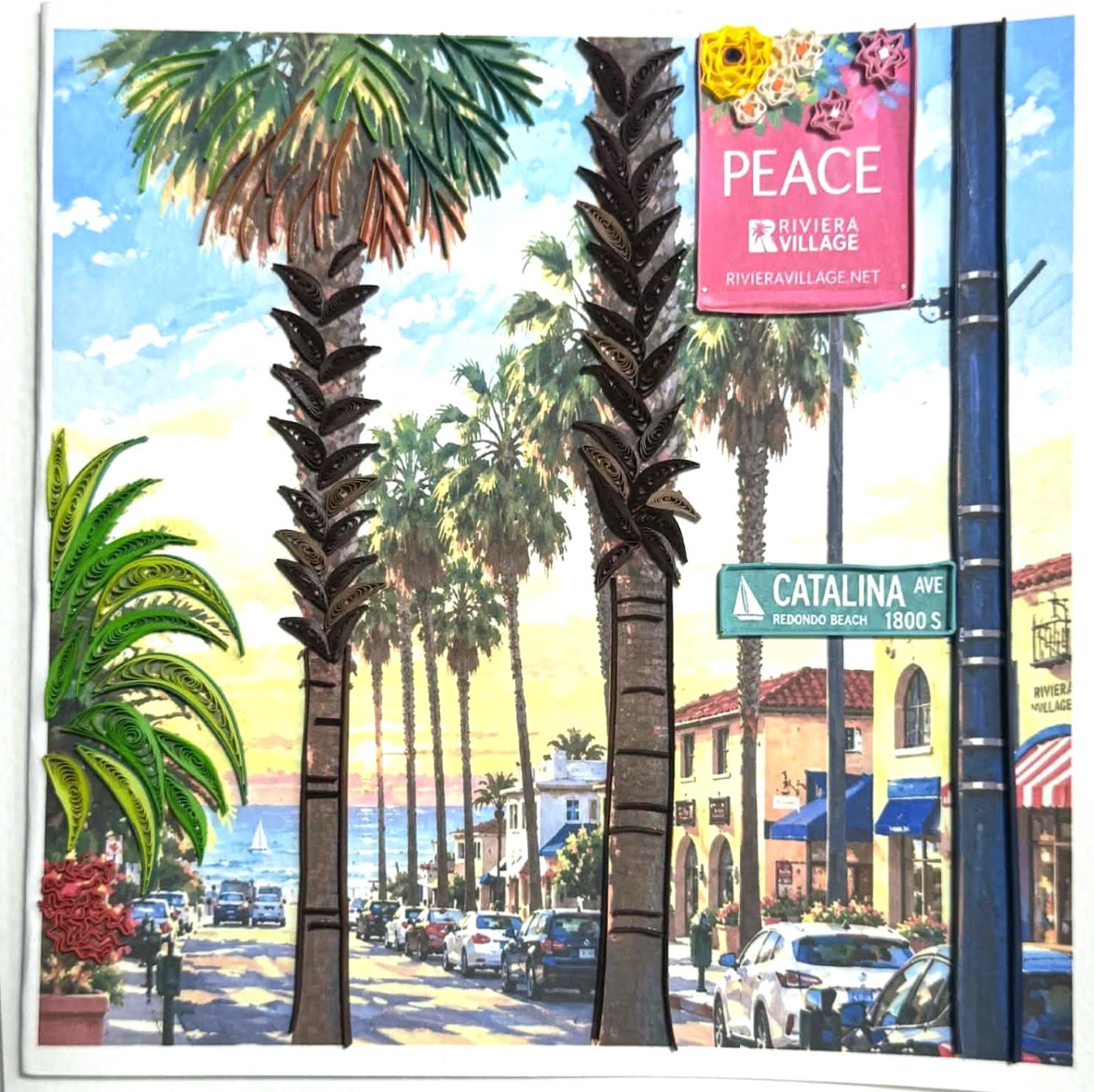 Riviera Village Quilling Card