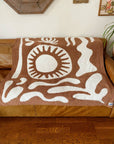 Paradise Plush Throw - Raw Umber