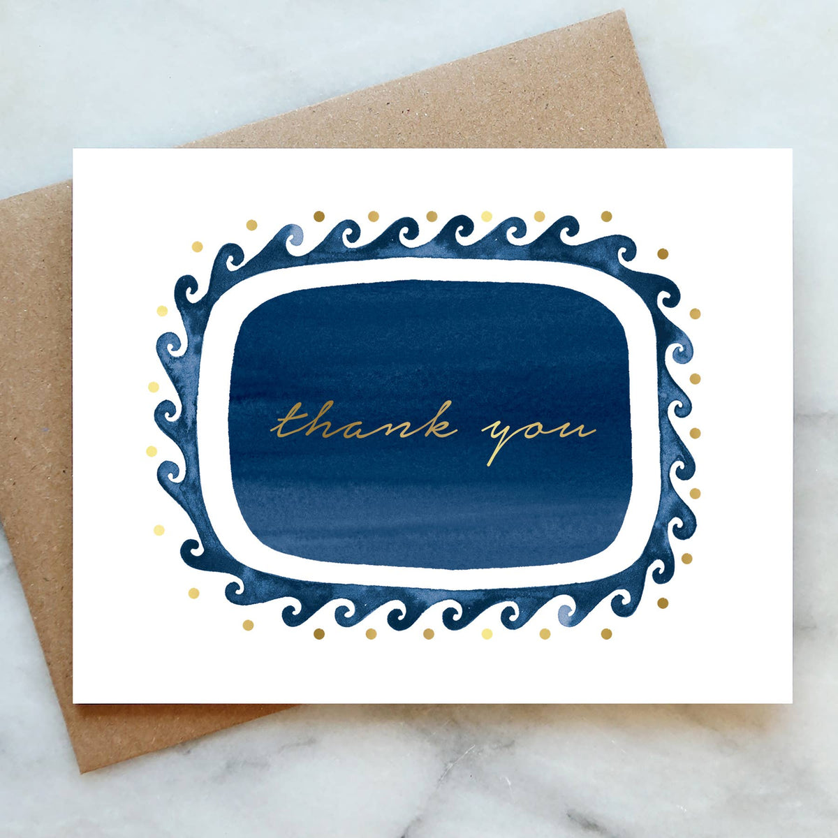 Santorini Thank You Greeting Card