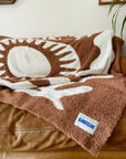 Paradise Plush Throw - Raw Umber