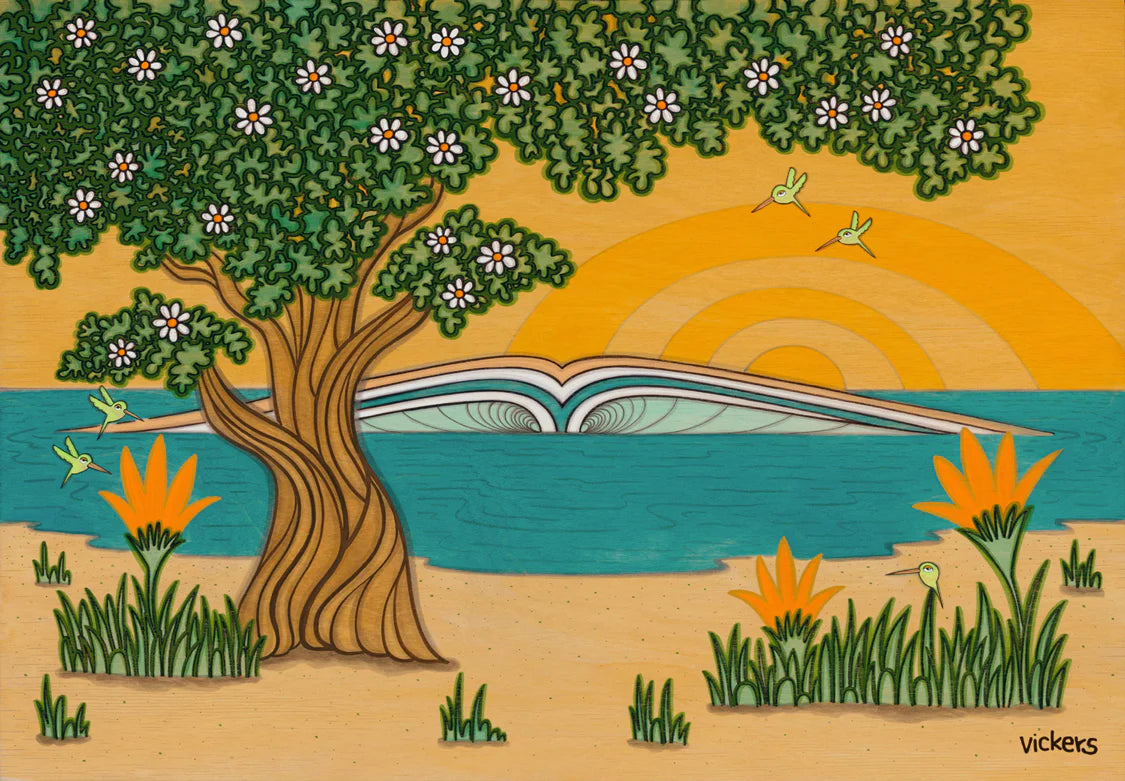 Beach Blossoms Print