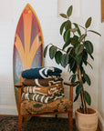 Drifter Plush Throw - Malibu Blue