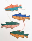 Fish Ornament  : Pink and green