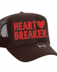 Heart Breaker Trucker hat: Red / Pink