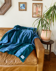 Dancing Palms Plush Throw - Evergreen