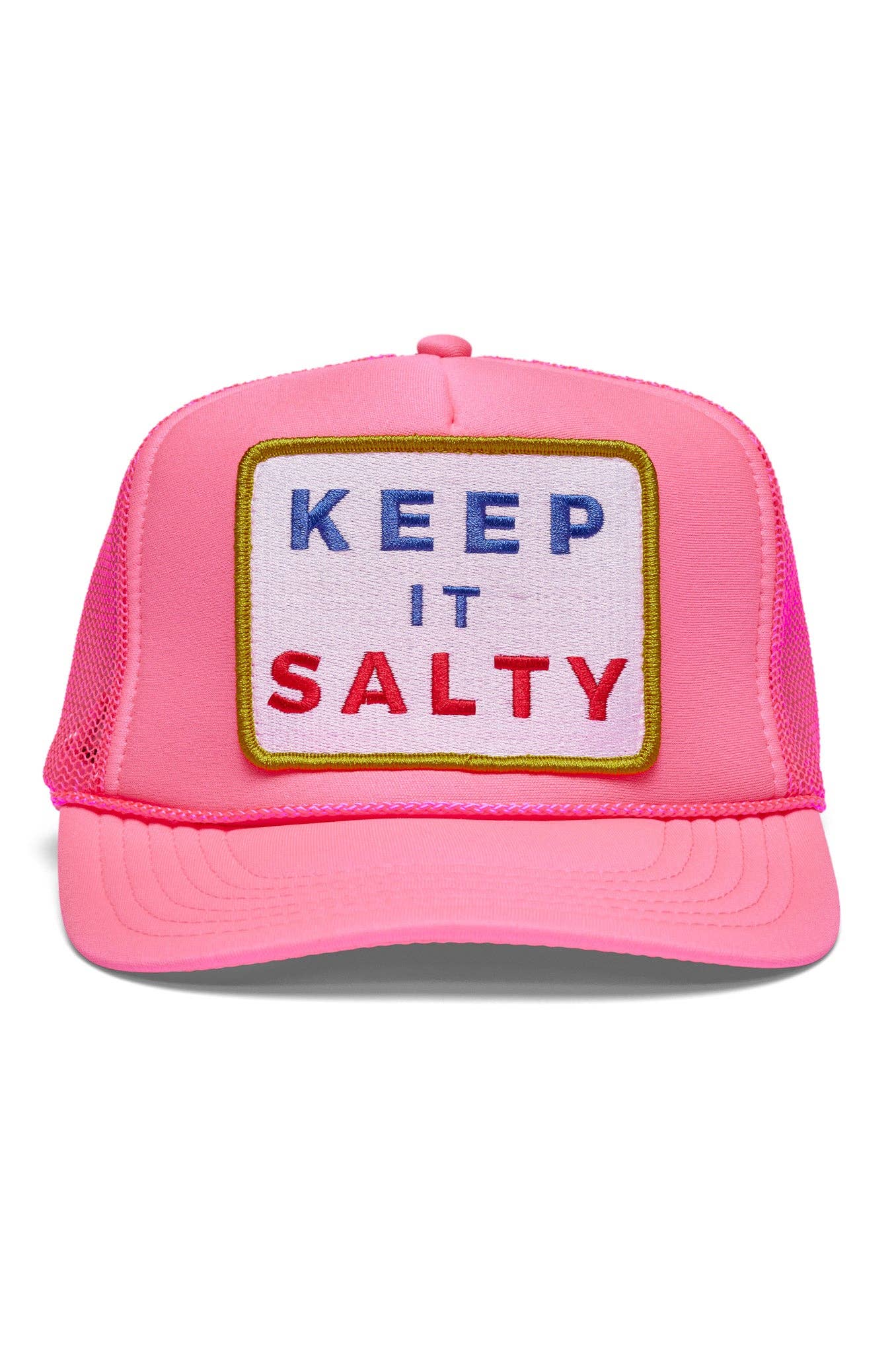 Keep It Salty Trucker Hat: Pink