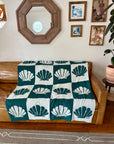 ShellCheck Plush Throw - Seaglass