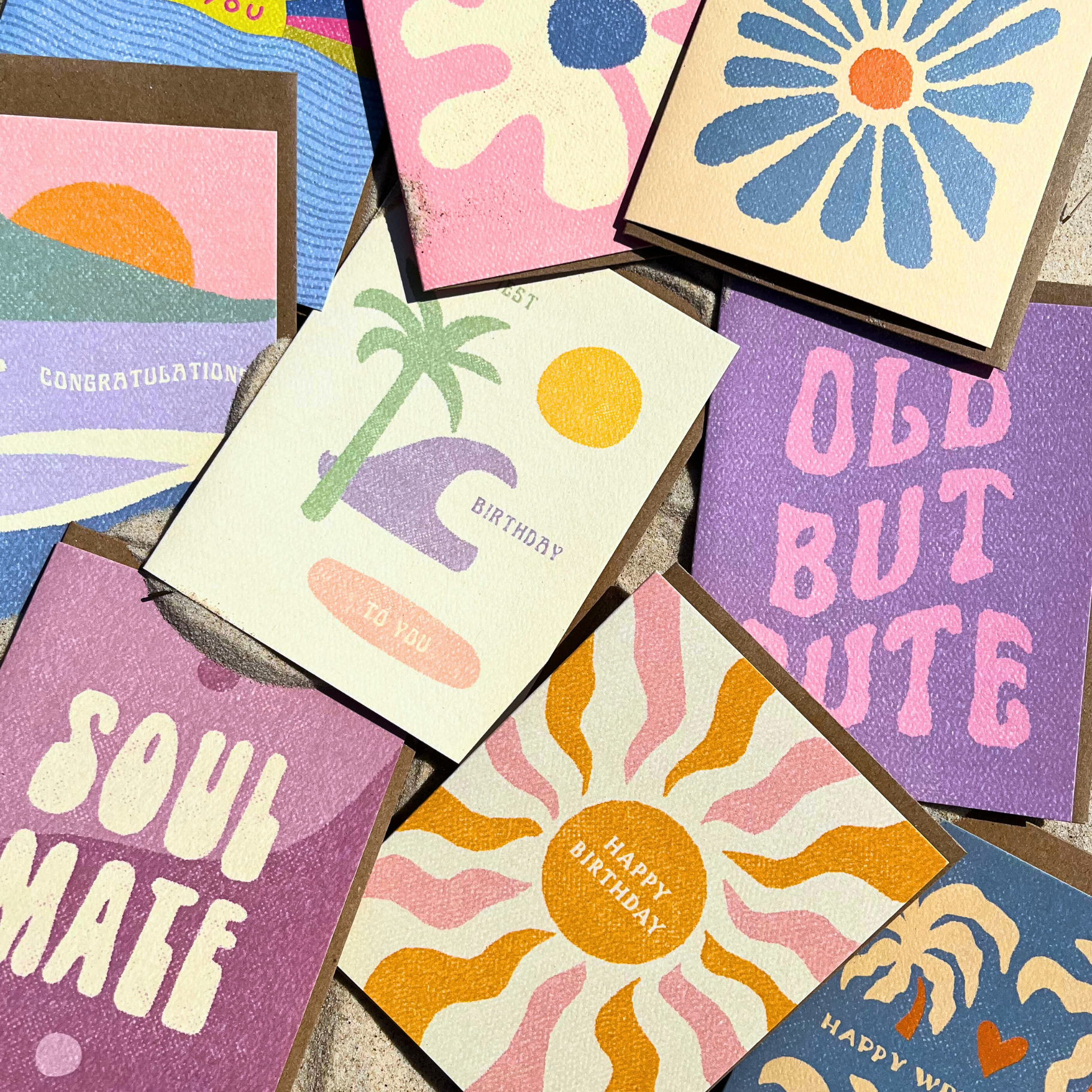 Sunshine and Seashells Beach Birthday Card