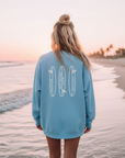 Stay Stoked Crewneck Sweatshirt: Carolina Blue