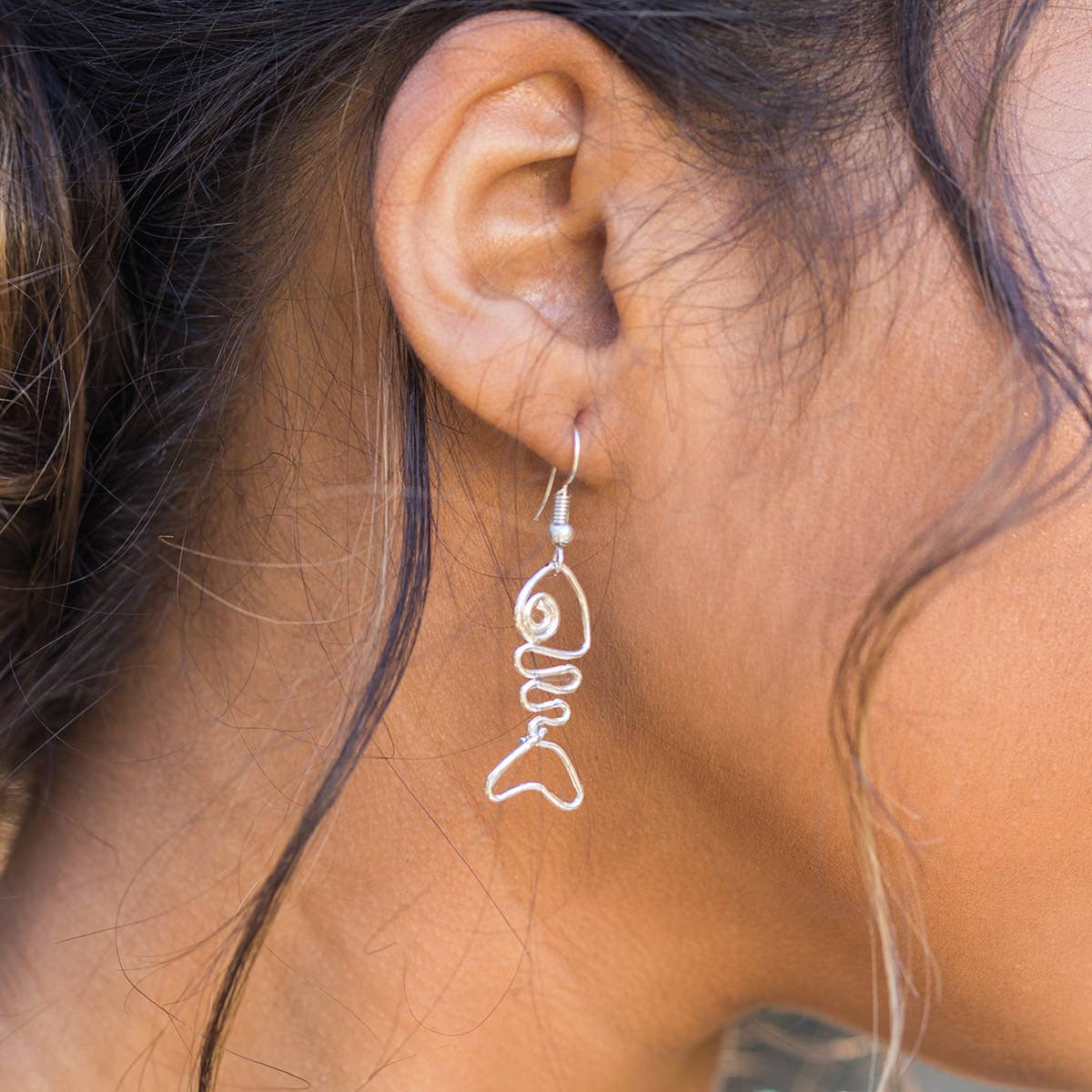 Fishbone Earrings