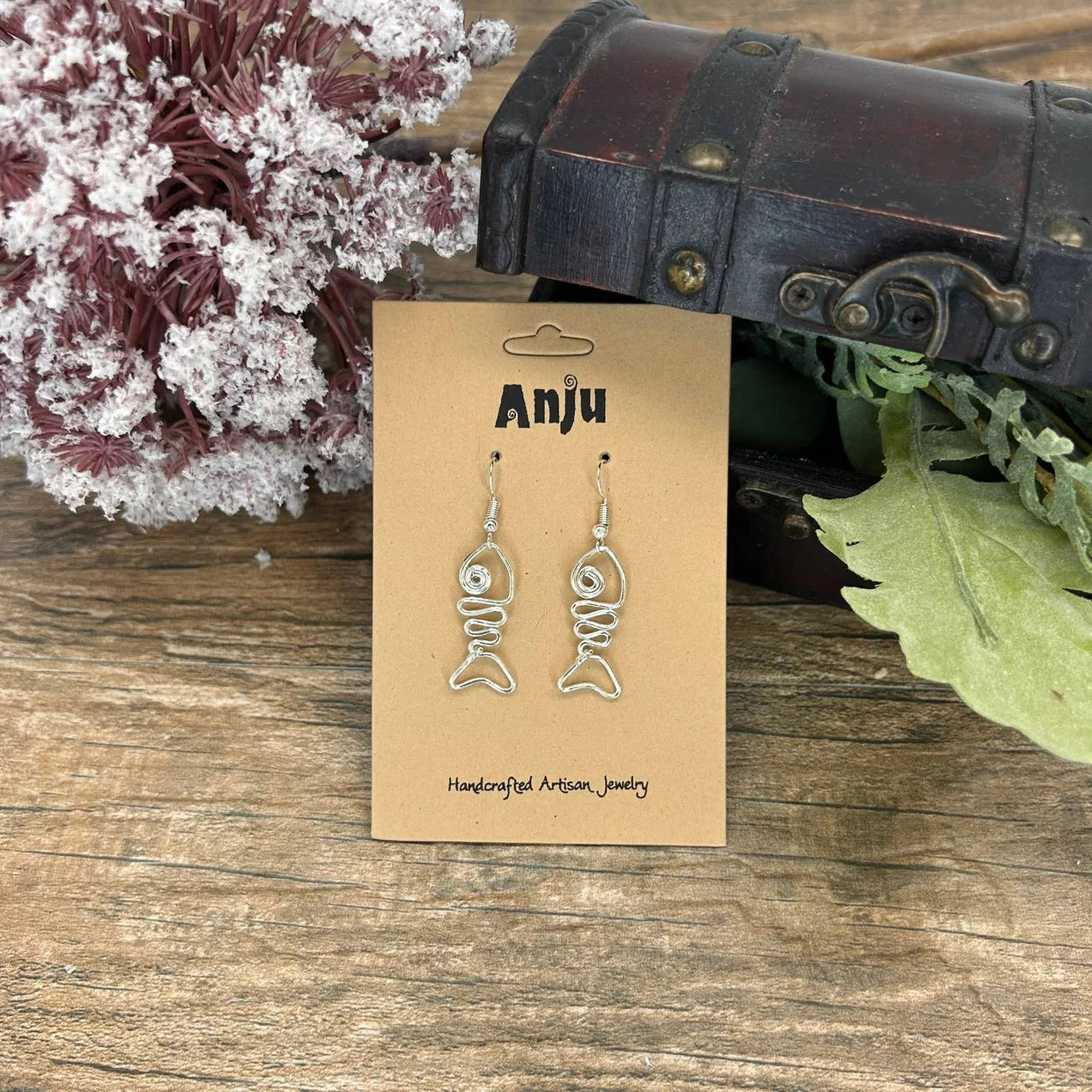 Fishbone Earrings