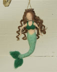 Green Mermaid Ornament