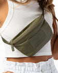 Monochrome Hip Pack in Olive