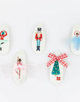 Embroidered Nutcracker Hair Clips