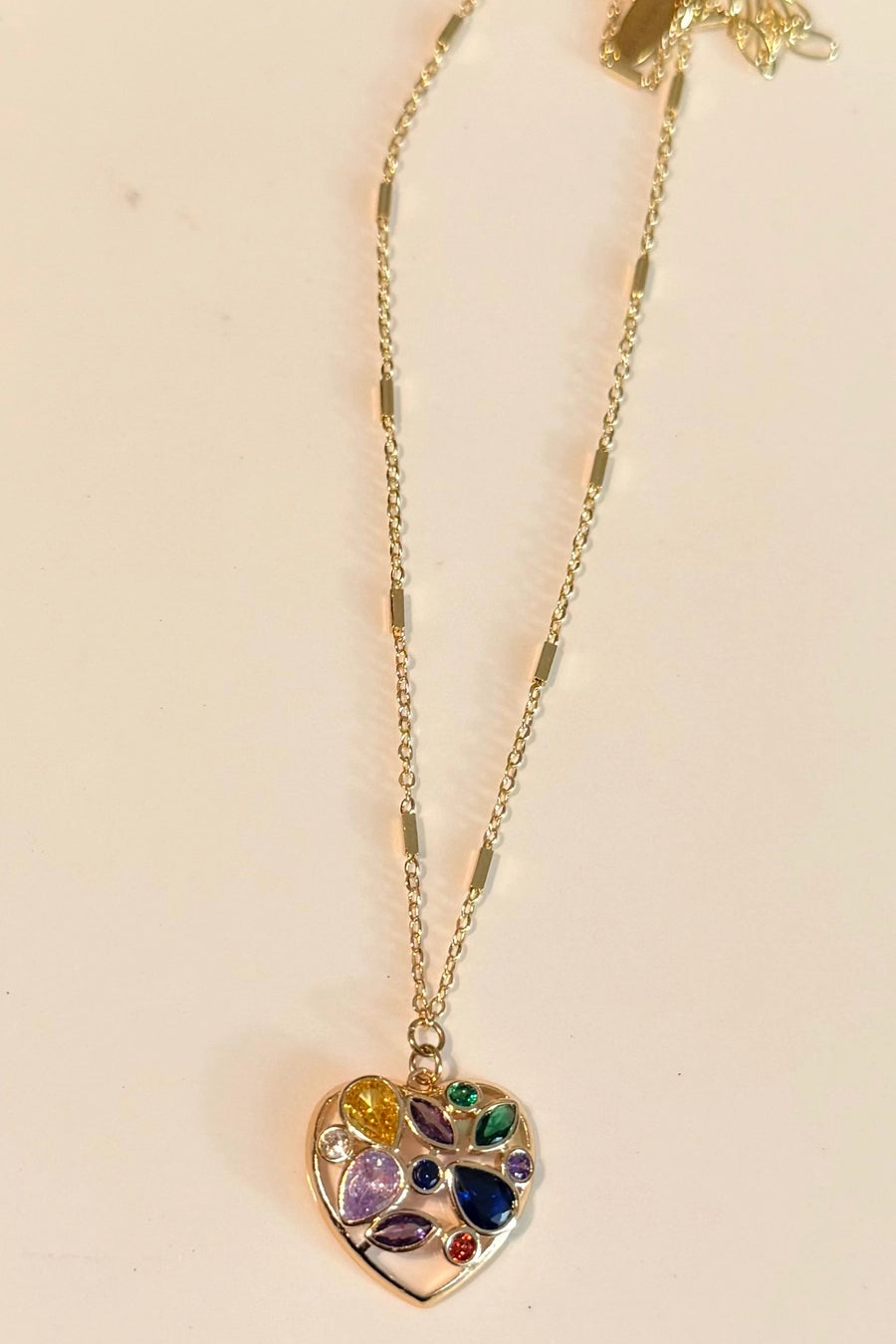 Rainbow Heart Necklace