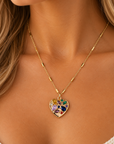 Rainbow Heart Necklace