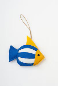 Striped Fish Felt Ornament