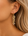 Wisteria Drop Earrings: Labradorite