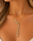 Wisteria Y Necklace : Labradorite
