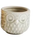 Stoneware Owl Pot